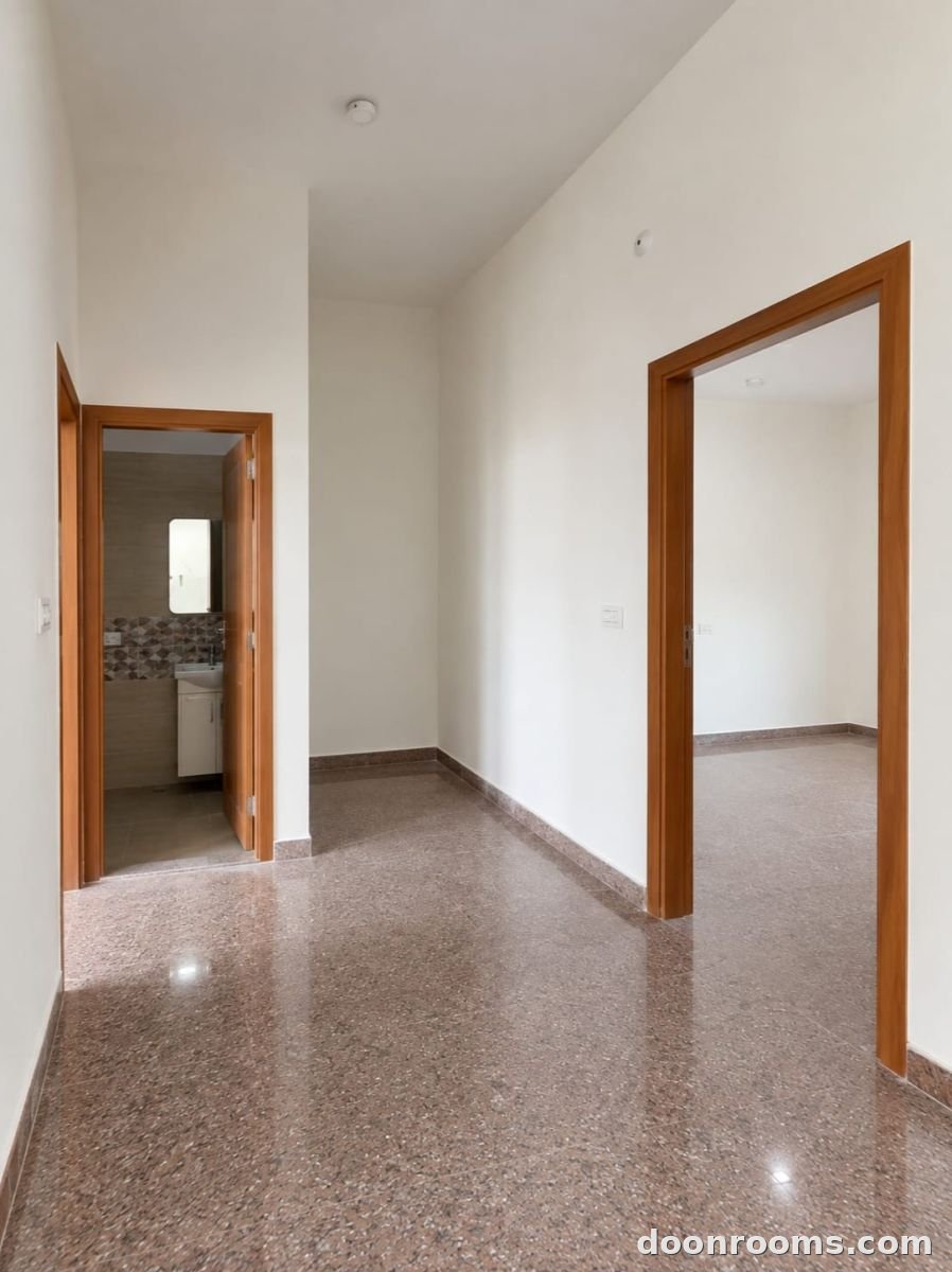 Two bhk independent south facing floor with 2 rooms +drawing room, 2 attach toilet, kitchen